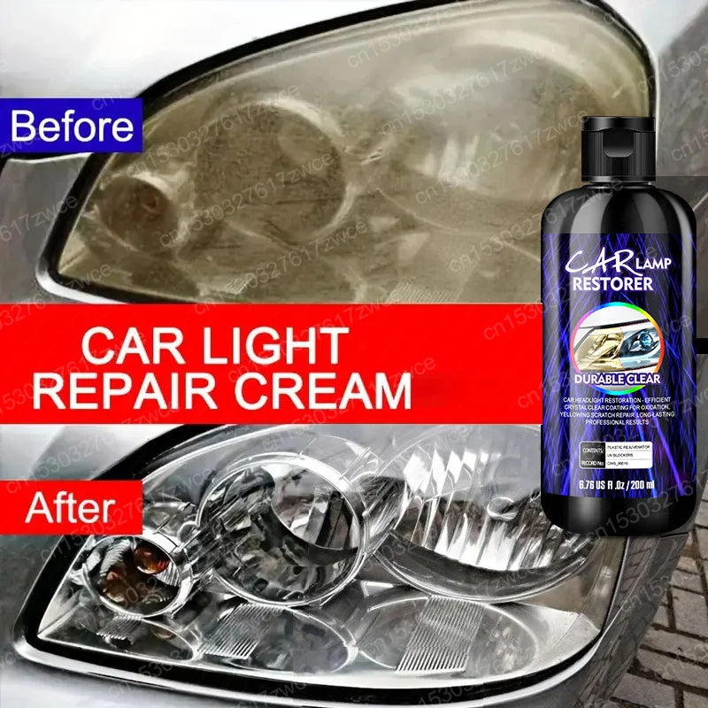 Car Headlight Polishing Agent Scratch Remover Repair Headlight Renewal Polish Liquid Headlights Restoration