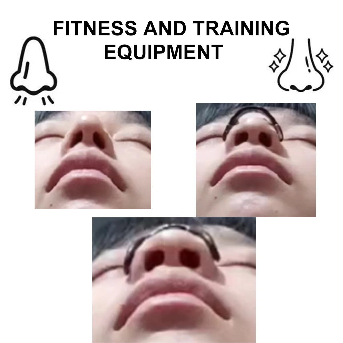 Outdoor fitness equipment-Nasal Dilator - Non-invasive Exercise/Daily Use Nasal Patch Comfortable Support Set: Magnetic Design.S