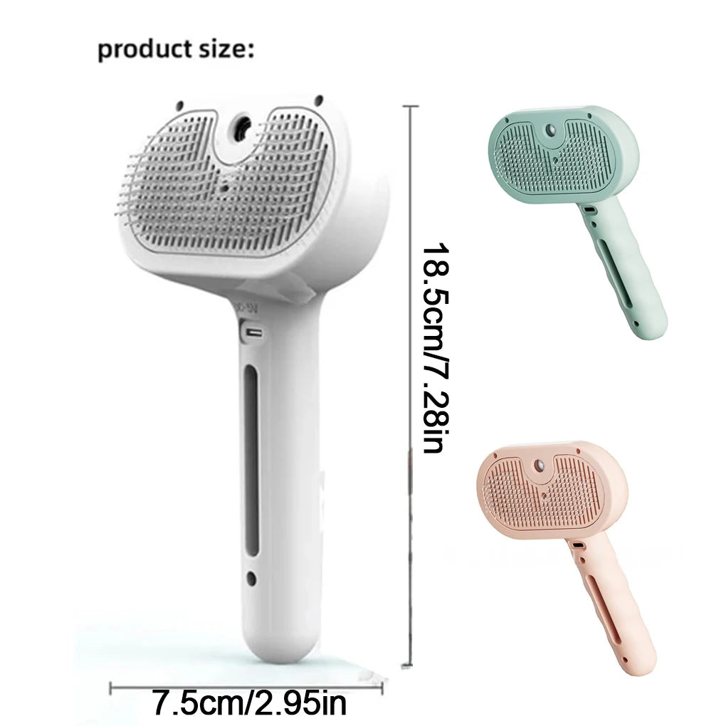 Steam Spray Grooming Brush Unique Steam Brush For Your Furry Pets Luxury Grooming Brush