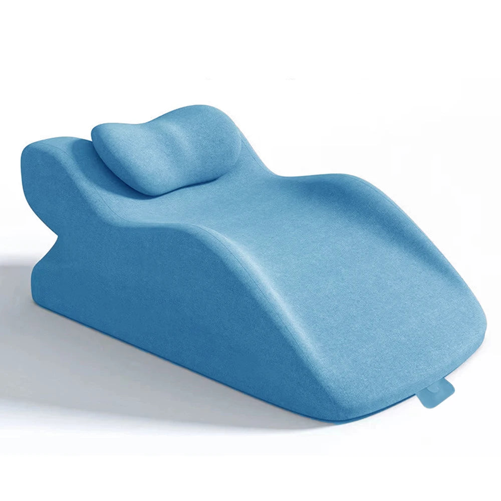Bed Multifunctional Ergonomic Wedge Pillow with New Prone Position for Reading