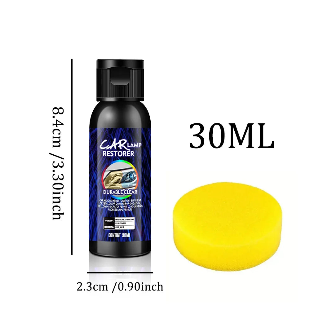 Car Headlight Polishing Agent Scratch Remover Repair Headlight Renewal Polish Liquid Headlights Restoration