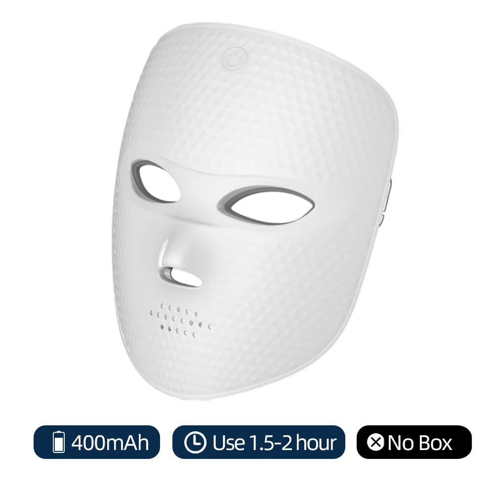 Wireless LED Mask 7 Color LED Face Mask Photon Skin Firming Anti Aging Rejuvenation Beauty Mask