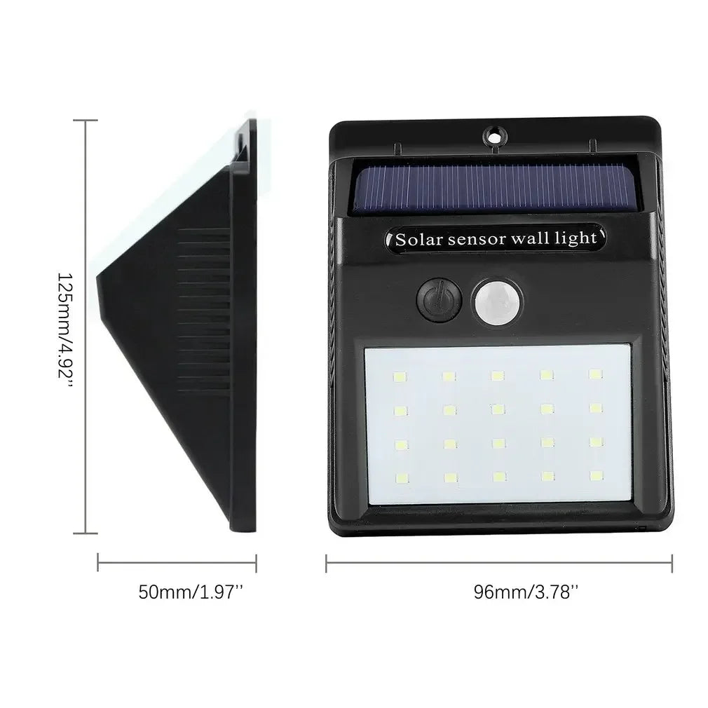 LED Solar Light PIR Motion Sensor Wall Light Solar Lamp Outdoor Waterproof Solar Powered Sunlight Street Lamp Garden Decoration