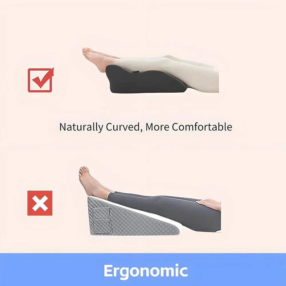 Bed Multifunctional Ergonomic Wedge Pillow with New Prone Position for Reading