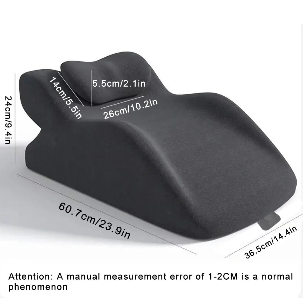 Bed Multifunctional Ergonomic Wedge Pillow with New Prone Position for Reading
