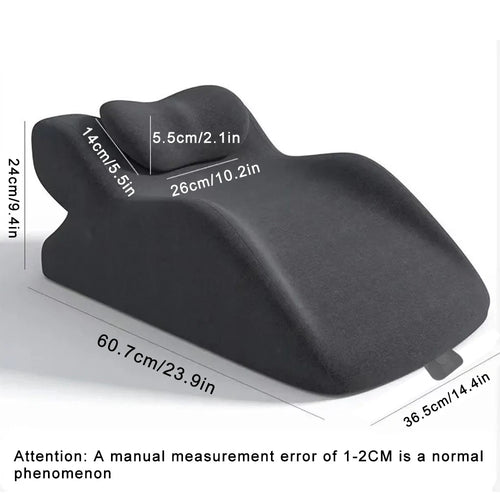 Bed Multifunctional Ergonomic Wedge Pillow with New Prone Position for Reading