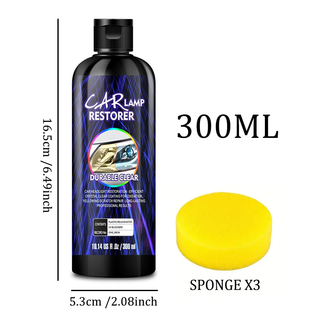 Car Headlight Polishing Agent Scratch Remover Repair Headlight Renewal Polish Liquid Headlights Restoration