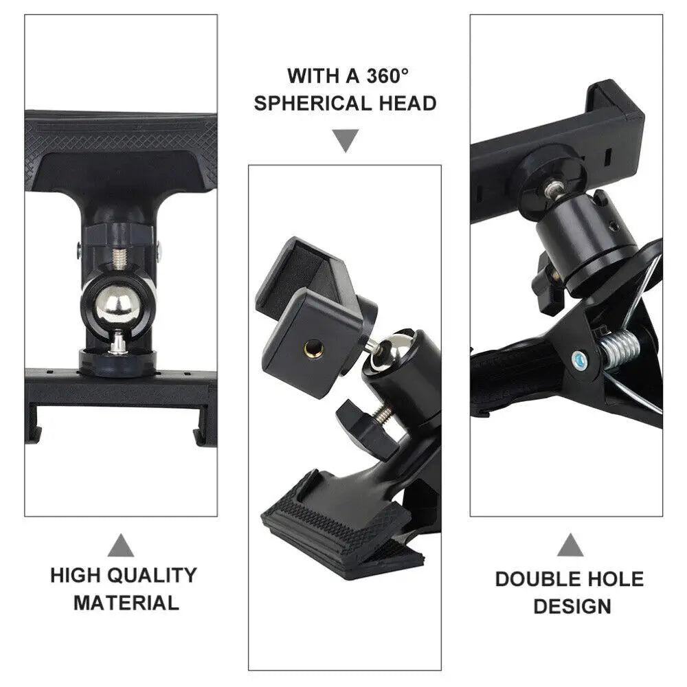 Guitar Head Clip Mobile Phone Holder Live Broadcast Bracket Stand Tripod Clip Head For iPhone 11 X Support Desktop Music Holder