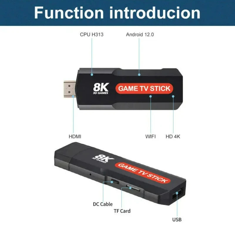 Q9 Retro Game Console 2.4G Dual Wireless Controller Video Game Console 64GB 4K HDMI 20000 Classic Games Gift For Children