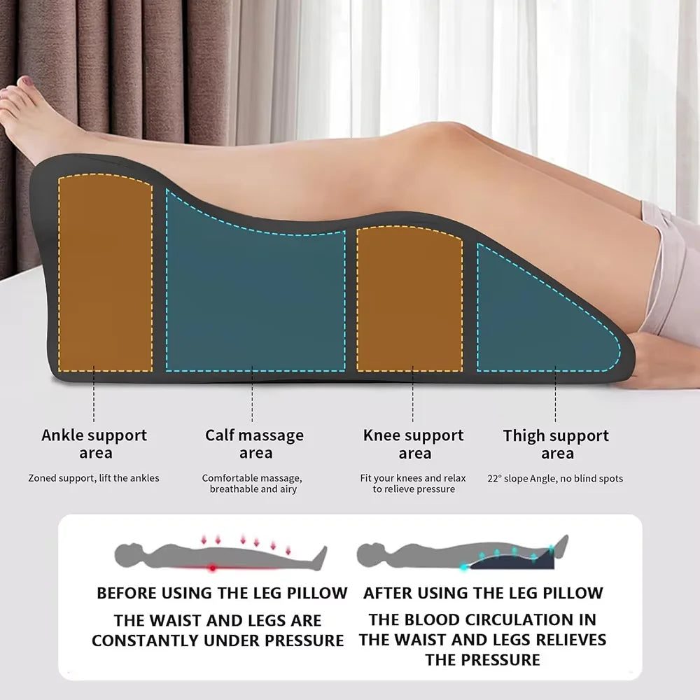 Bed Multifunctional Ergonomic Wedge Pillow with New Prone Position for Reading