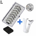 Natural Magnetic Eyelashes,With 5 Magnetic Lashes Reusable Support Drop Magne T6N2
