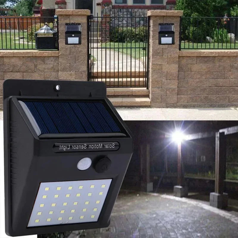 LED Solar Light PIR Motion Sensor Wall Light Solar Lamp Outdoor Waterproof Solar Powered Sunlight Street Lamp Garden Decoration