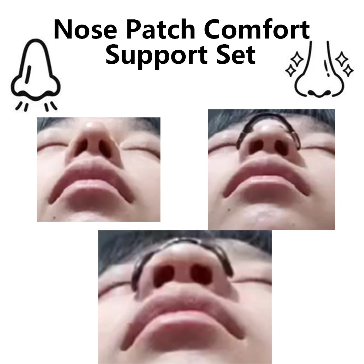 Outdoor fitness equipment-Nasal Dilator - Non-invasive Exercise/Daily Use Nasal Patch Comfortable Support Set: Magnetic Design.S