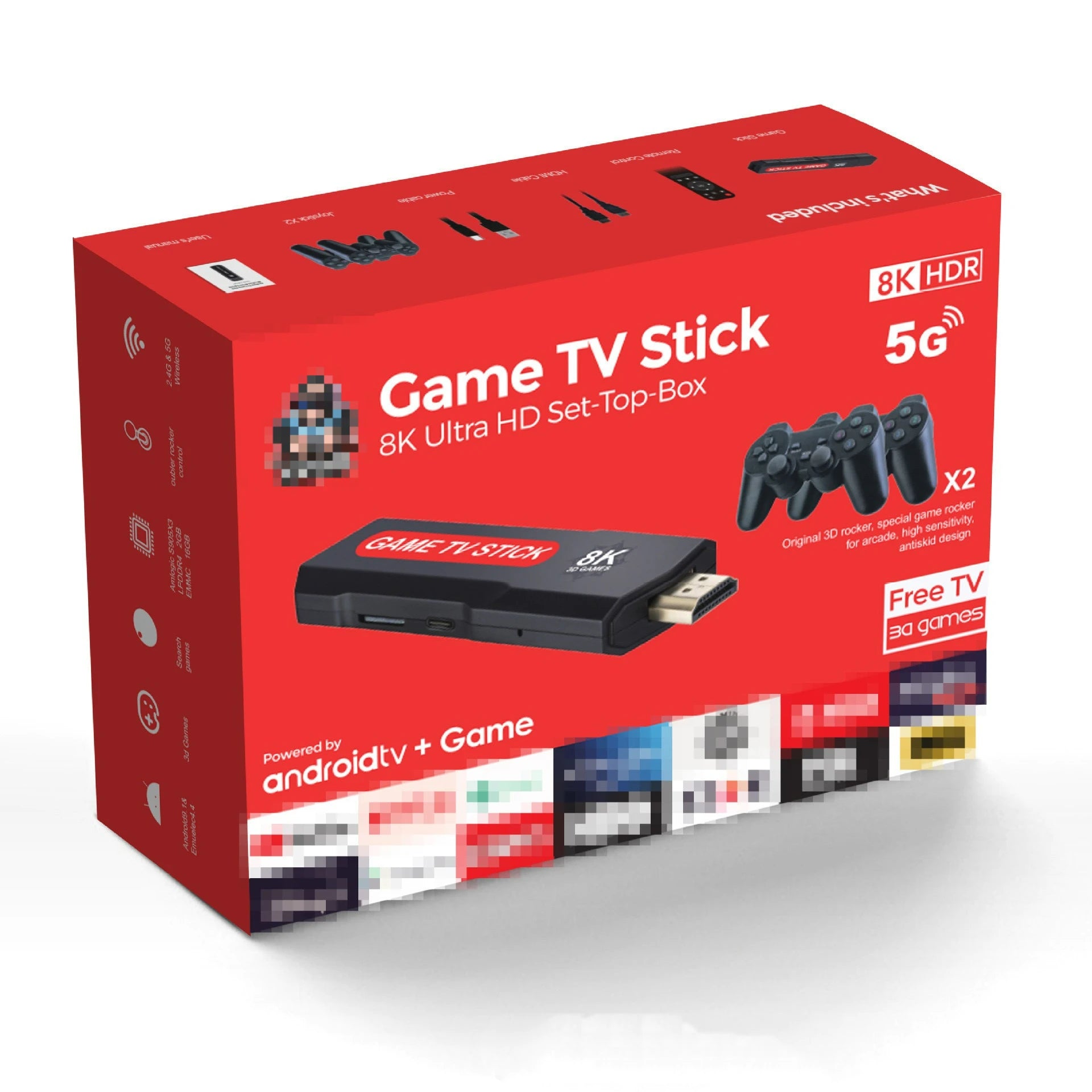 Q9 Retro Game Console 2.4G Dual Wireless Controller Video Game Console 64GB 4K HDMI 20000 Classic Games Gift For Children
