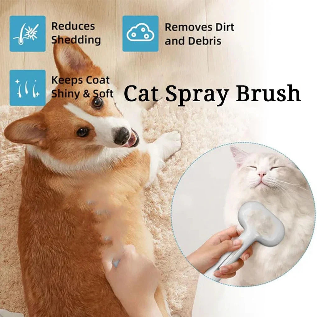 Steam Spray Grooming Brush Unique Steam Brush For Your Furry Pets Luxury Grooming Brush