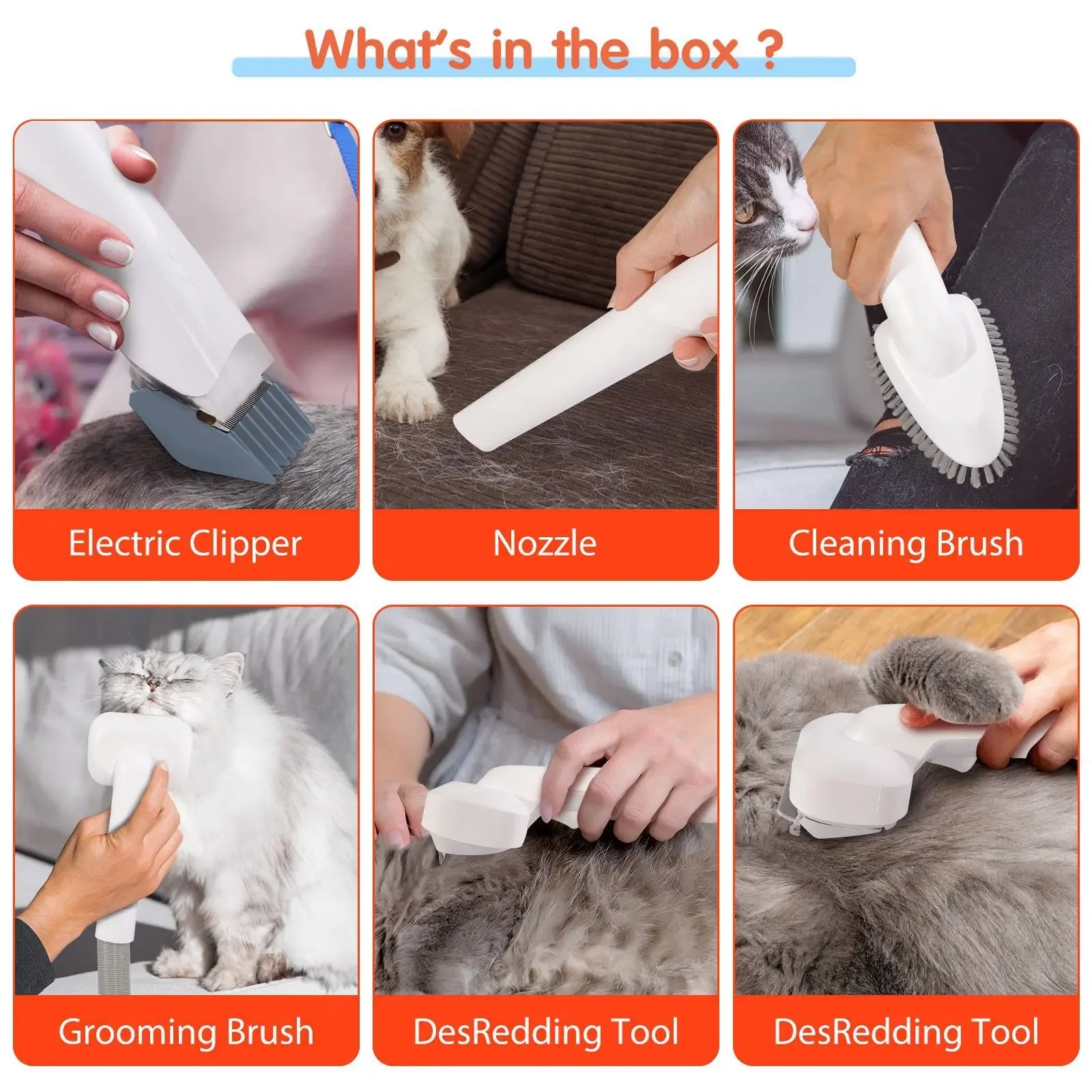 All-in-one machine pet beauty device vacuum cleaner hair clipper