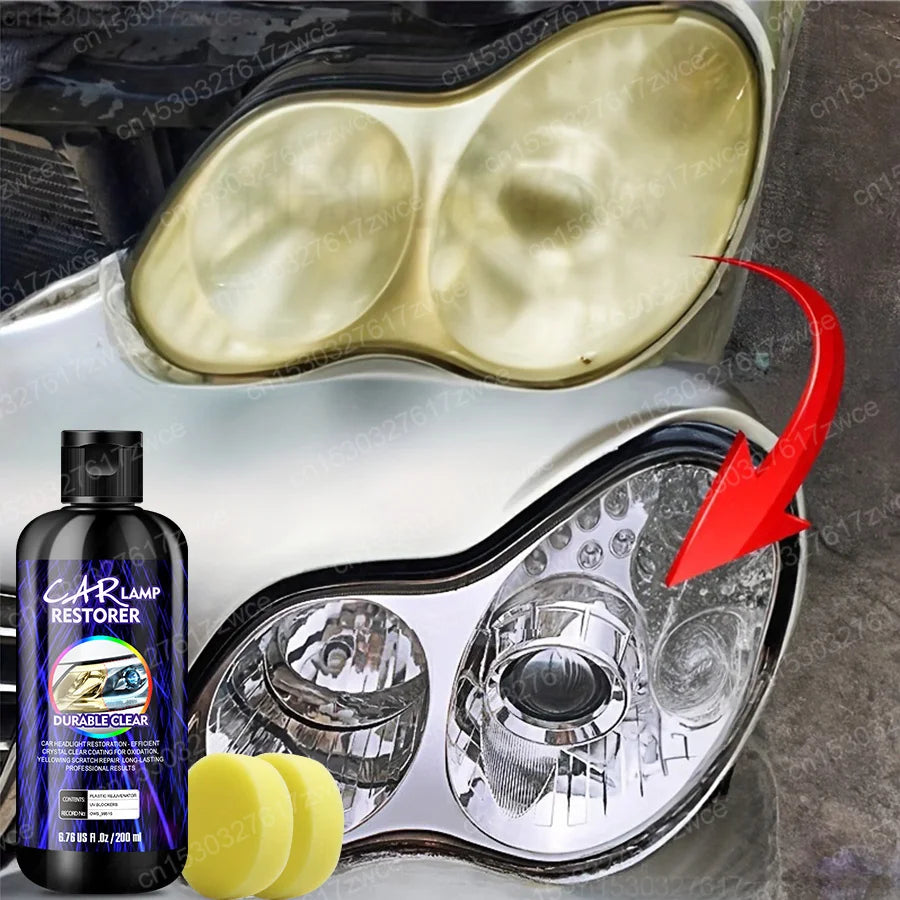 Car Headlight Polishing Agent Scratch Remover Repair Headlight Renewal Polish Liquid Headlights Restoration