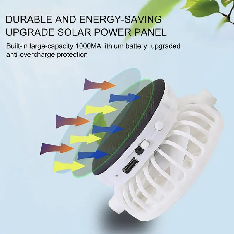 Breathable Sunhat with Solar Fan Outdoor Sun Protection Hat USB Rechargeable Fan Baseball Caps Summer Sunscreen Sunshade Hats