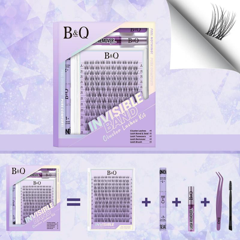 【Deals for You】Flora Natural C Curl Kit - 120Pcs 8-18Mm Eyelash Cluster DIY Springtok Lash Extensions at Home Makeup Cosmetic with Natural Lash Look